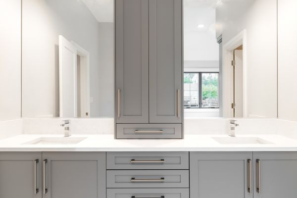 Cost of Bathroom Cabinets Remodeling in Barrington
